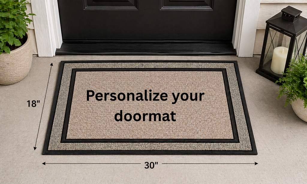 Personalized Doormat | Custom Welcome Mat | Funny, Faith-Based & Aesthetic Front Door Mats | 18x30 Outdoor Rug